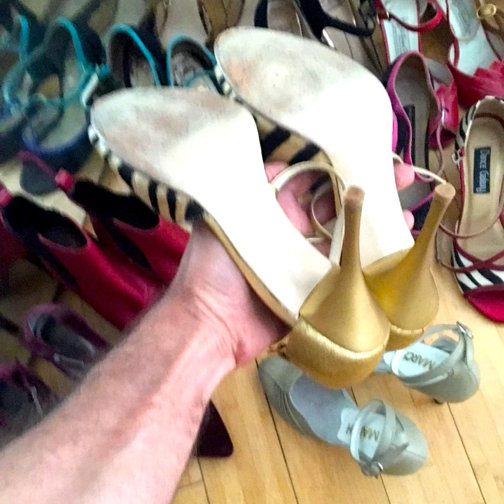 Comme iI Faut Argentine Tango Zebra Gold Gatsby Dance pARTy Stunning Stilettos - Picture 13 of 14